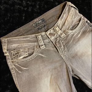 Silver Skinny Jeans Size 25